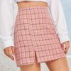 Casual Streetwear Slit Bodycon Mini Skirt