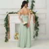 Chiffon Spaghetti Straps Ruffles Evening Party Dress - Image 2