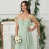 Chiffon Spaghetti Straps Ruffles Evening Party Dress - Image 4