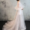 Cold Shoulder Formal Dress With Train - Image 3