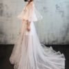 Cold Shoulder Formal Dress With Train - Image 4