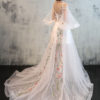 Cold Shoulder Formal Dress With Train - Image 5