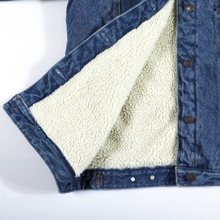 Slim Long Sleeve Knit Denim Fancy Jacket - Image 6
