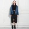 Long Sleeve Artificial Sherpa Cotton Denim Jacket - Image 3