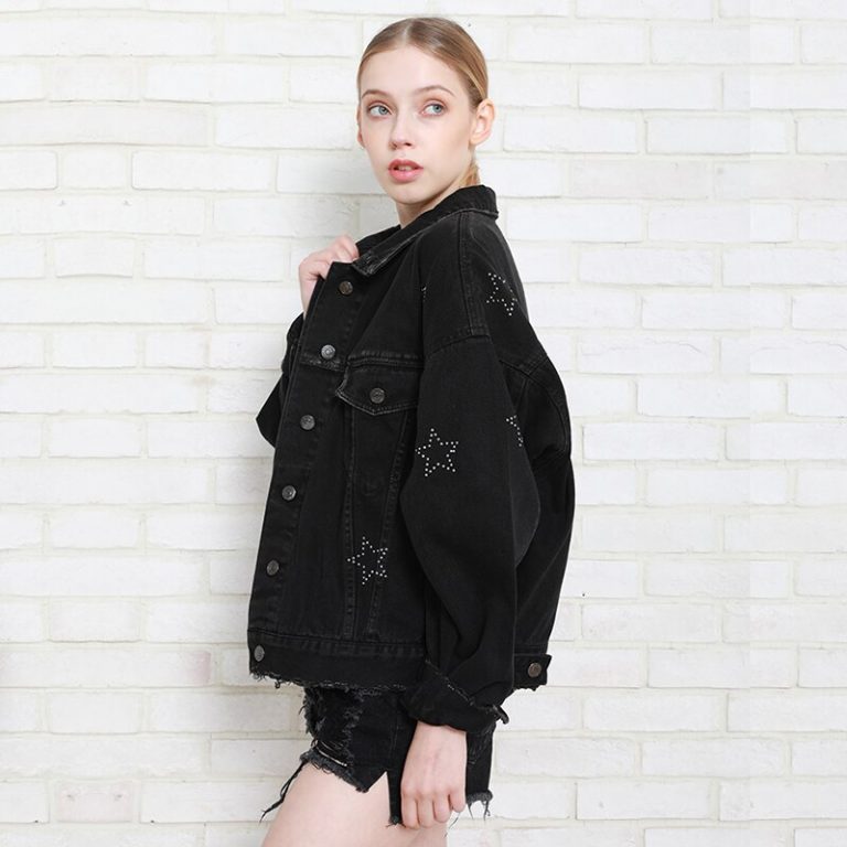 Hot Dots Long Sleeve Denim Jacket - Image 2