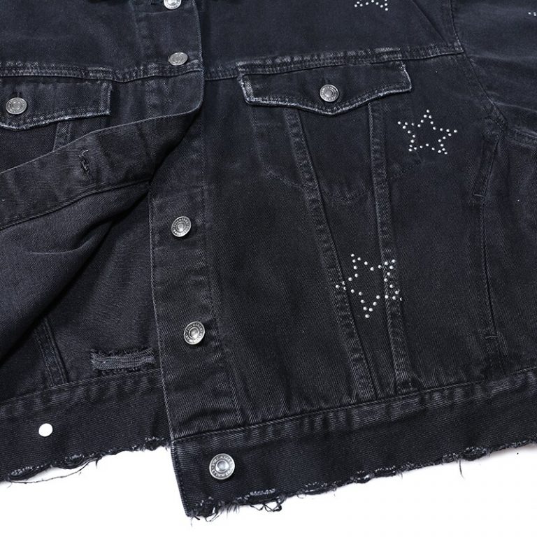Hot Dots Long Sleeve Denim Jacket - Image 6