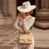 Elegant Lace Long Sleeve Clubwear Runway Night Out Bandage Rompers - Image 5