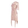 Elegant Sexy Lace Short Sleeve Tassel Mini Dress - Image 3