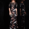 Flowers Embroidered Long Prom Dress - Image 3