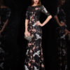 Flowers Embroidered Long Prom Dress - Image 4