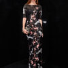 Flowers Embroidered Long Prom Dress - Image 5