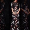 Flowers Embroidered Long Prom Dress - Image 6