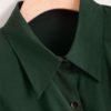 Front Smock Peplum Casual Plus Size Long Blouses - Image 3