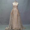 High Neck Glitter Illusion Back Mermaid Evening Dress - Image 6