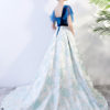 Lace Embroidered Pageant Dress With Train - Image 3