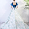 Lace Embroidered Pageant Dress With Train - Image 4