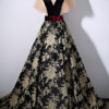 Lace Embroidered Pageant Dress With Train - Image 8