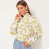 Long Bishop Sleeve Casual Abaya Blouses - Image 3