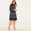 Long Sleeve High Waist Elegant Knee Length Dresses - Image 4