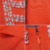 Long Sleeve Hollow Out Diamond Bodycon Party Dress - Image 6
