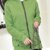 Outerwear Long Sleeves Buttons Hooded Sweatshirt - Image 3