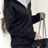 Outerwear Long Sleeves Buttons Hooded Sweatshirt - Image 8