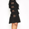 V Neck Lace Long Sleeves Stretch Semi Formal Party Dresses - Image 6