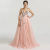 One Shoulder Handmade Flowers Evening Party Dress