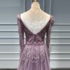 Sequined Sparkle Long Sleeve Beading Evening Gowns - Image 15