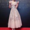 Sequins Mesh Embroidery Ball Gown Dress