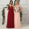 Sexy Criss Cross Spaghetti Straps Chiffon Evening Dress - Image 8