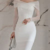 Polka Dot V Neck Zipper Layered Sexy Long Sleeves Pencil Bodycon Dress