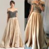 Sexy Off Shoulder Beading A-line Evening Dress - Image 3