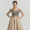 Sexy Off Shoulder Beading A-line Evening Dress - Image 6