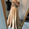 Sexy Off Shoulder Beading A-line Evening Dress - Image 7