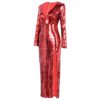 Sexy Sequin Evening Party V Neck Maxi Dress - Image 3