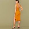 Sleeveless Sexy Thick Strap Night Out Bodycon Dress - Image 2
