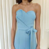 Strapless Sleeveless Zipper Open Shoulder Straight Jumpsuit - Image 2