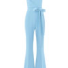 Strapless Sleeveless Zipper Open Shoulder Straight Jumpsuit - Image 7