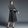 Stand Mid-Calf Slim Office Lady Casual Dress - Image 4