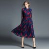 Stand Mid-Calf Slim Office Lady Casual Dress - Image 5