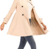 Stand Collar Pockets Retro Wrap Coat - Image 2