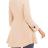 Stand Collar Pockets Retro Wrap Coat - Image 3