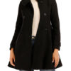 Stand Collar Pockets Retro Wrap Coat - Image 7
