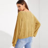 V Neck Rib-knit Stretchy Casual Tshirt - Image 2