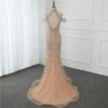 V-Neck Sleeveless Pearls Diamond Sexy Prom Dress - Image 7