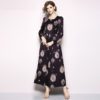 Vestidos O-Neck Vintage Party Maxi Dresses