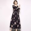 Vestidos O-Neck Vintage Party Maxi Dresses - Image 2