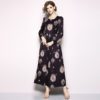 Vestidos O-Neck Vintage Party Maxi Dresses - Image 3