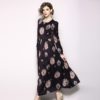 Vestidos O-Neck Vintage Party Maxi Dresses - Image 4